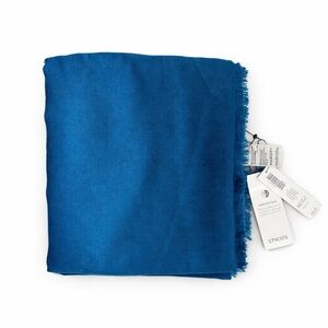 Chico's Vibrant Blue Textured Scarf/Wrap/Pashmina